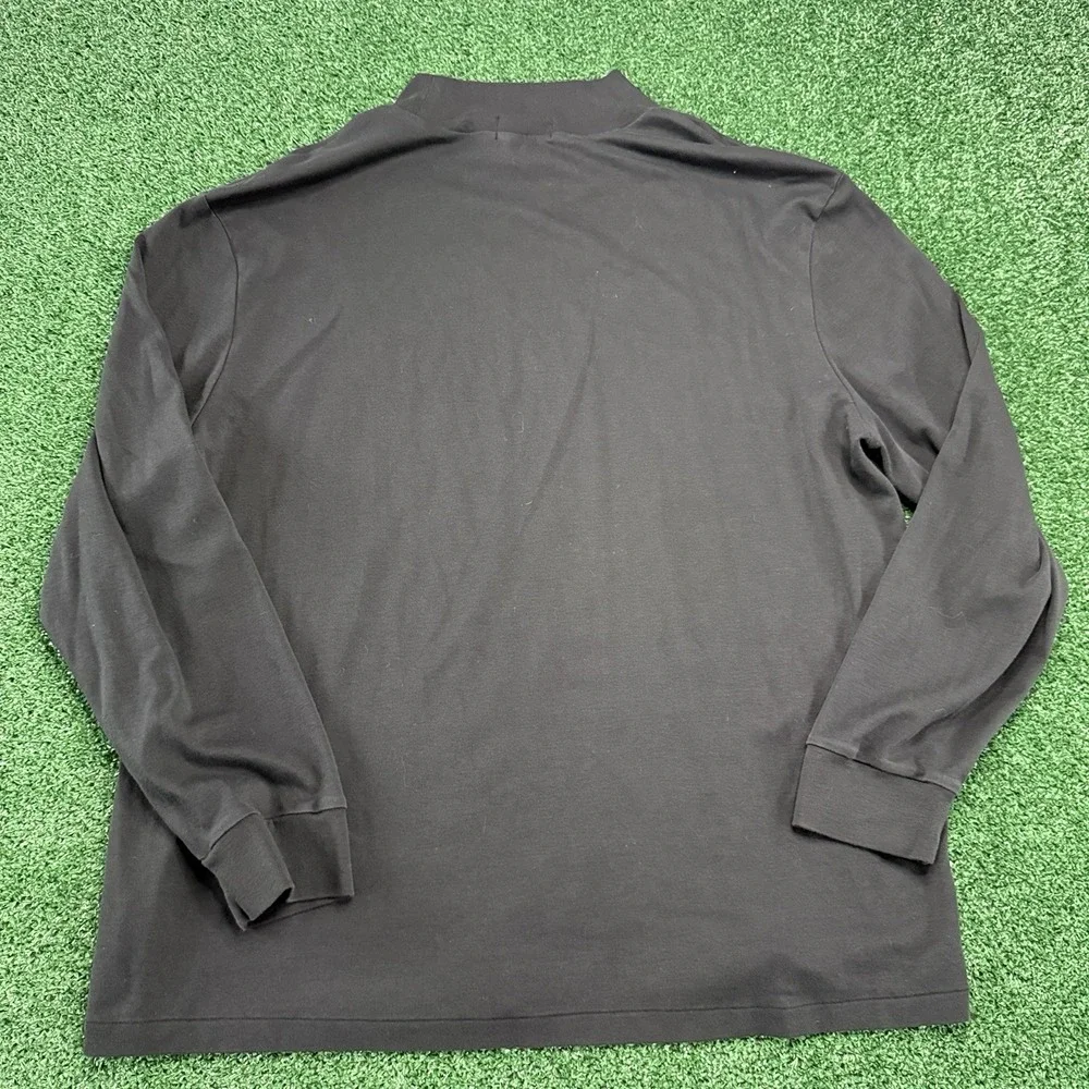 Polo Ralph Lauren Men's Mock Neck Long Sleeve Shirt Size 2XL XXL Black